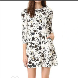 A.L.C. Black and White Floral Dress